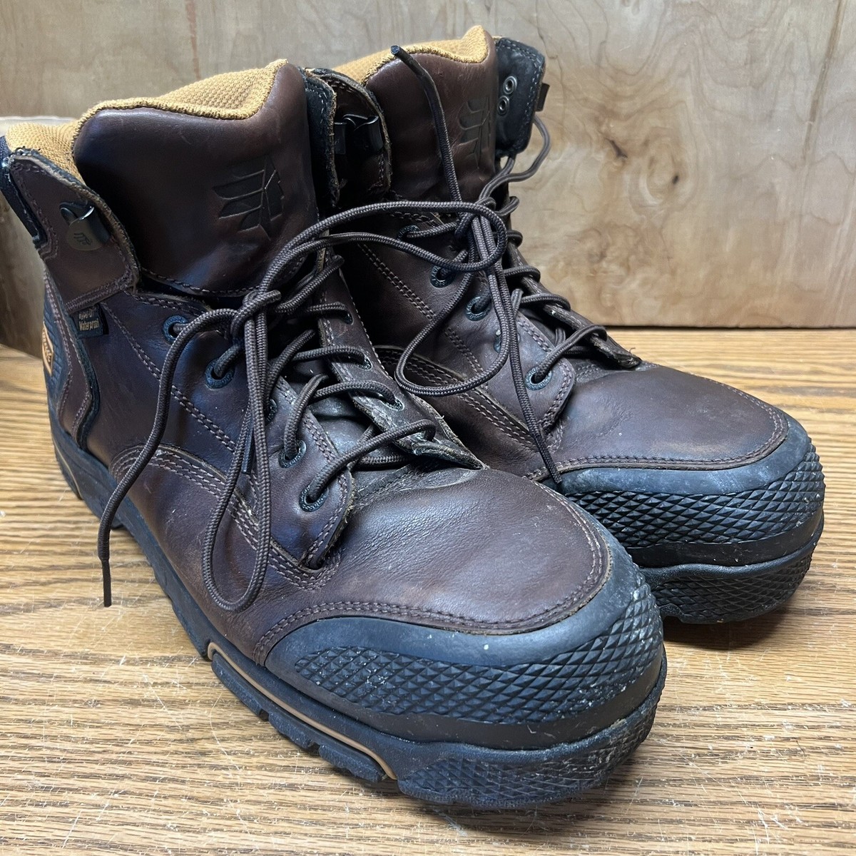 LaCrosse Adamas HD 8 Brown Leather Waterproof Work Boots 460025 Mens 7 Wide LaCrosse Footwear - Windrose 8 main image 2