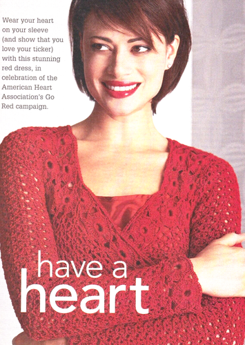 LOVELY Have a Heart Dress/Apparel/ Crochet Pattern INSTRUCTIONS ONLY - Picture 2 of 2