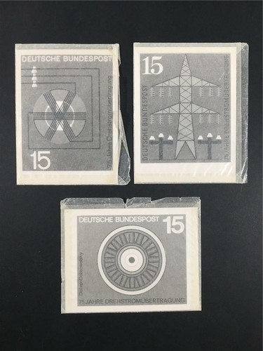 BRD FOTO-ESSAY 1966 521 TECHNIK DREHSTROM-LEITUNG 3 ENTWÜRFE RARE !!! e1329 - Picture 3 of 4