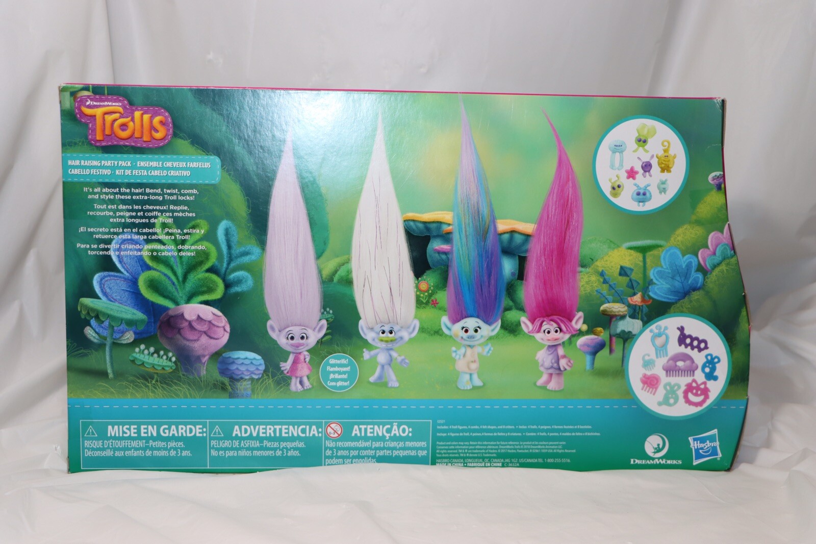 dreamworks trolls hair raising party pack
