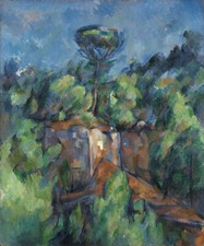 Paul Cezanne - La Carriere de Bibemus Giclee Fine Art Print on Canvas 48"