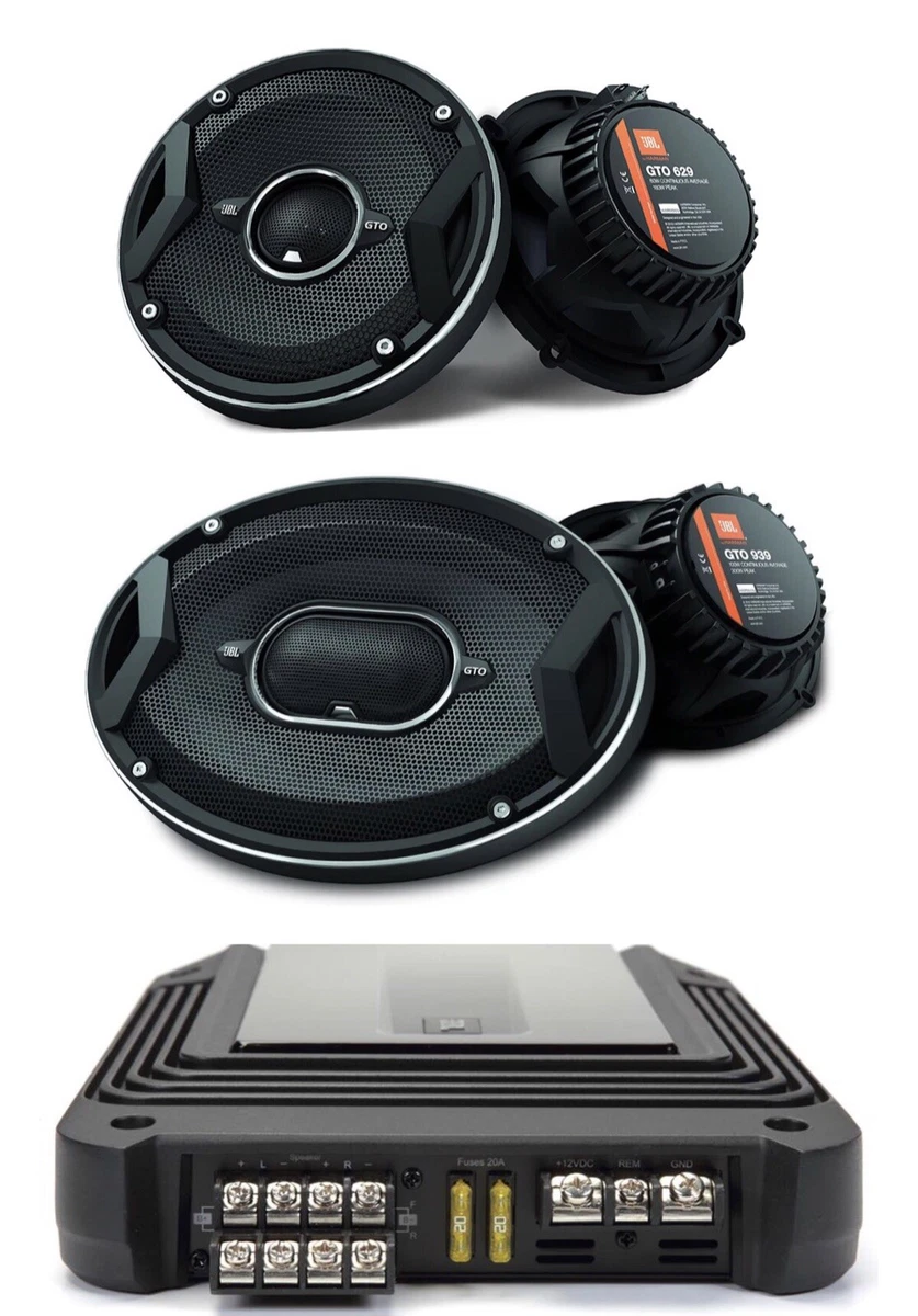 JBL GTO939 6.9”+ JBL GTO629 6.5”SPEAKERS +JBL GXA604 4CHANNEL FULL