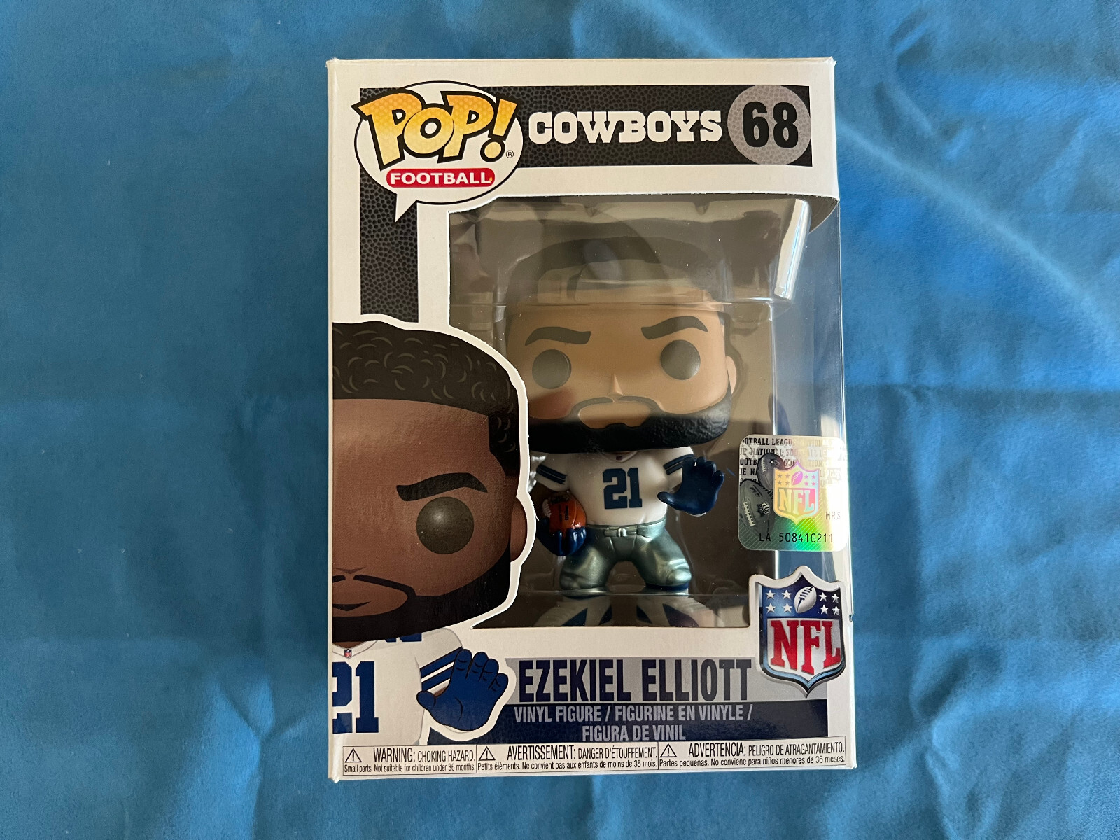 Funko Pop! Football: Ezekiel Elliott Cowboys #68 White Jersey