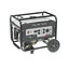 thumbnail 1 - Quipall 4500DF Dual Fuel Portable Generator (CARB)