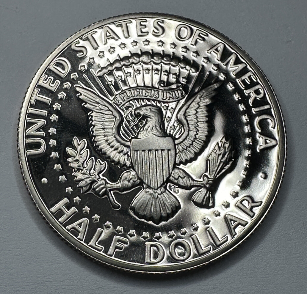 50's eBay | Coin USA - Cent 50 Dollar, Half Kennedy P: 1977 オブジェ 1958年 ミッドセンチュリー セラミックベース U.S.A 花瓶・フラワースタンド