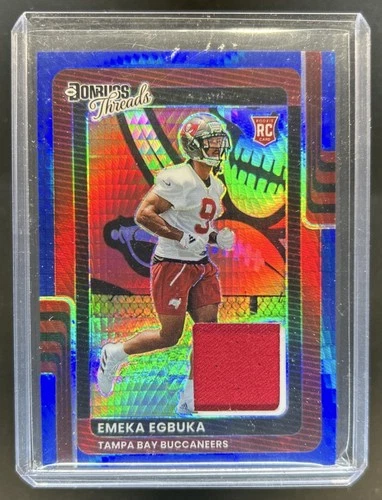 2025 Donruss Optic Emeka Egbuka Blue Hyper (RAW)