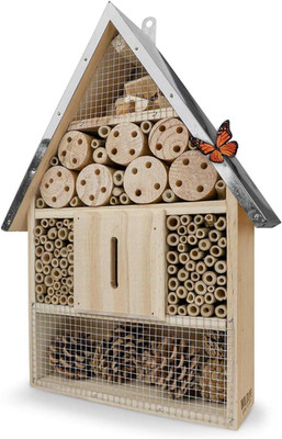 WILDLIFE FRIEND Großes Insektenhotel 39 X 23 Cm   Naturbelassen Und Wetterfest, 