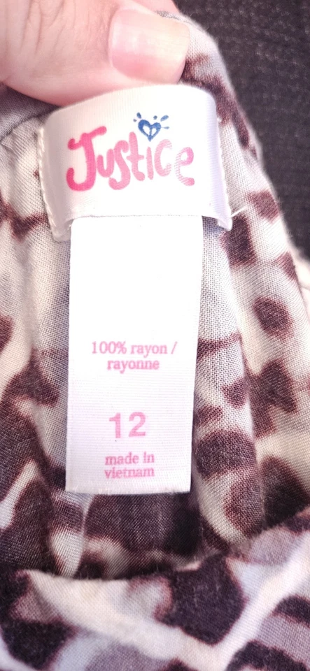 Justice 黑/白单件, 意大利面肩带 长裤套装 尺寸 12 — 第 3/4 张图片