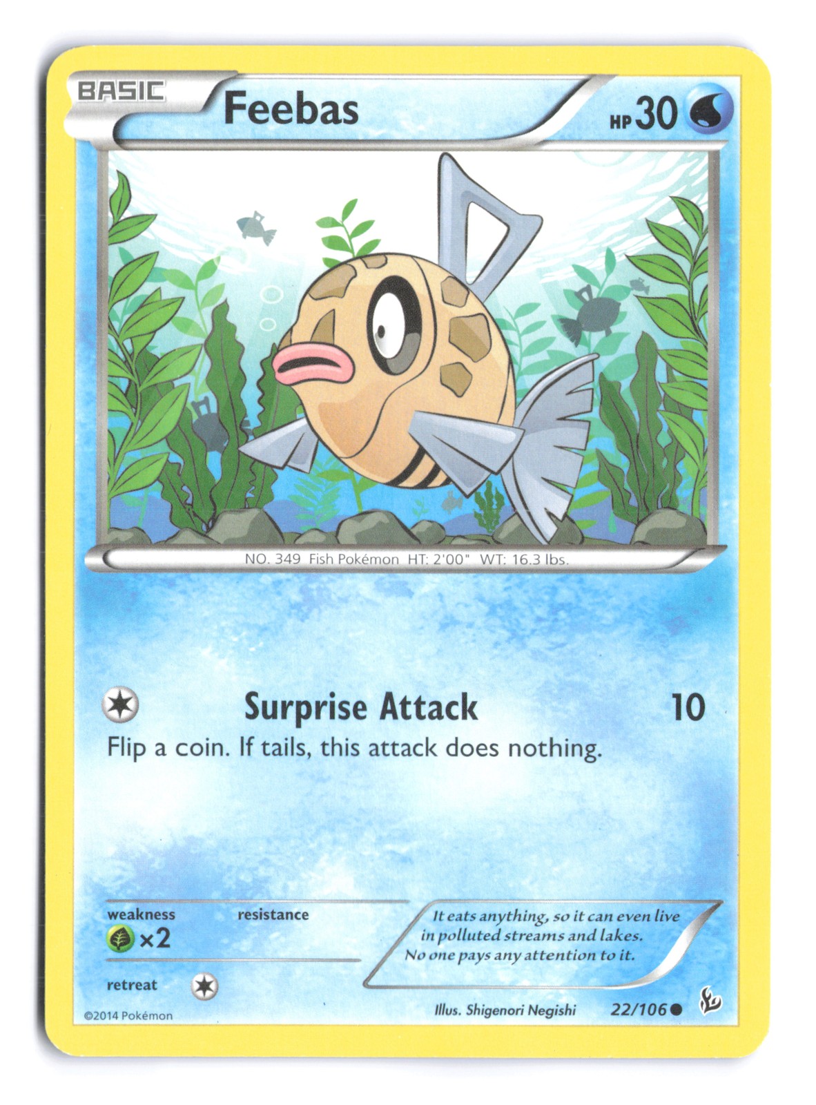 Pokemon Feebas XY - Flashfire 22/106 HP