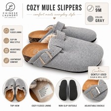 NWOT Chinese Laundry Grey Slippers Size 9 Women  s