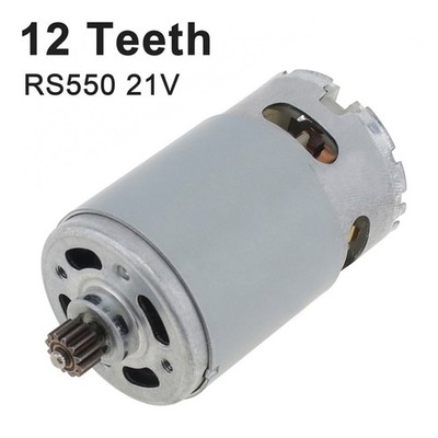 RS550 DC Motor 12 Teeth Gear Micro Motor 21V 25000RPM For Electric Saw / Drill