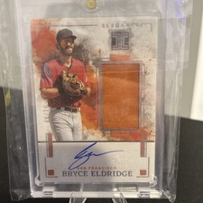 2025 Panini Impeccable Elegance Bryce Eldridge Patch Auto #EJA-BE 51/99 Giants