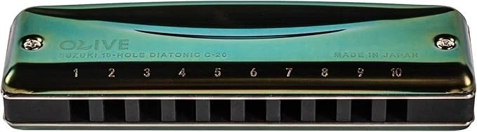 Suzuki Olive harmonica - Free Us Shipping