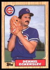 Dennis Eckersley 1987 Topps #459 Cubs MLB READ FREE SHIPPING AutographDen