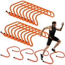 18 Pcs 6" Speed Training Hurdles Durable Agility Training Hurdle Agility Plyo...