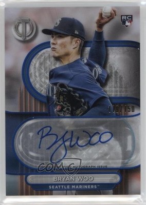 2024 Topps Tribute Blue /150 Bryan Woo #TA-WOO Rookie Auto RC 4f5