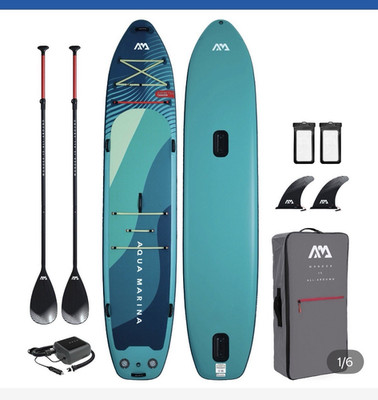 Aqua Marina Super Trip Tandem 14 ft Inflatable Paddleboard SUP Set