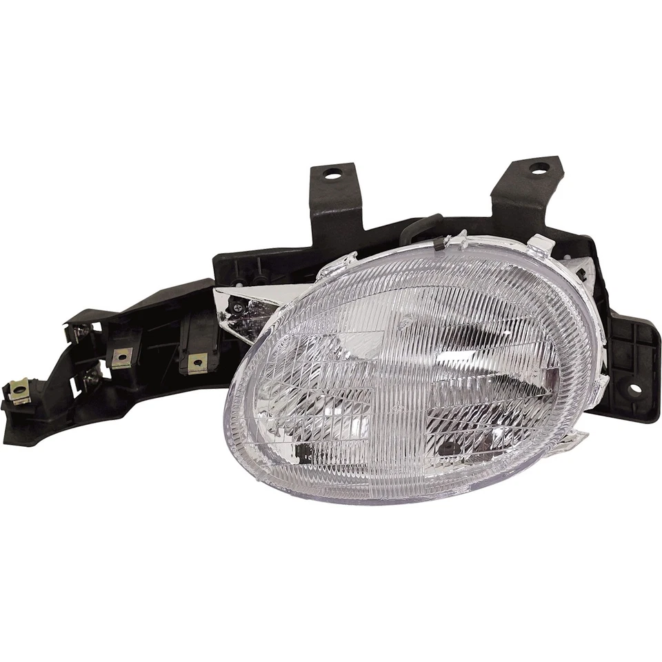 Headlight Set For 95-99 Dodge Neon Plymouth Neon Left & Right Side w/ bulb - Image 3 of 4