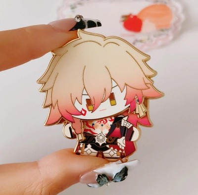 miHoYo Honkai Star Rail Mydei Badge Chibi Cute Shake Metal Emblem Official Goods