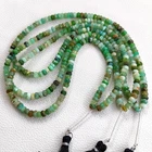 Peru Green Opal 5.5mm Faceted Rondelle Gemstone Beads 16" Strand DIY Jewelry