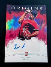 2022 Panini Chronicles #OS-LF Luis Frias Origins Signatures Blue /99