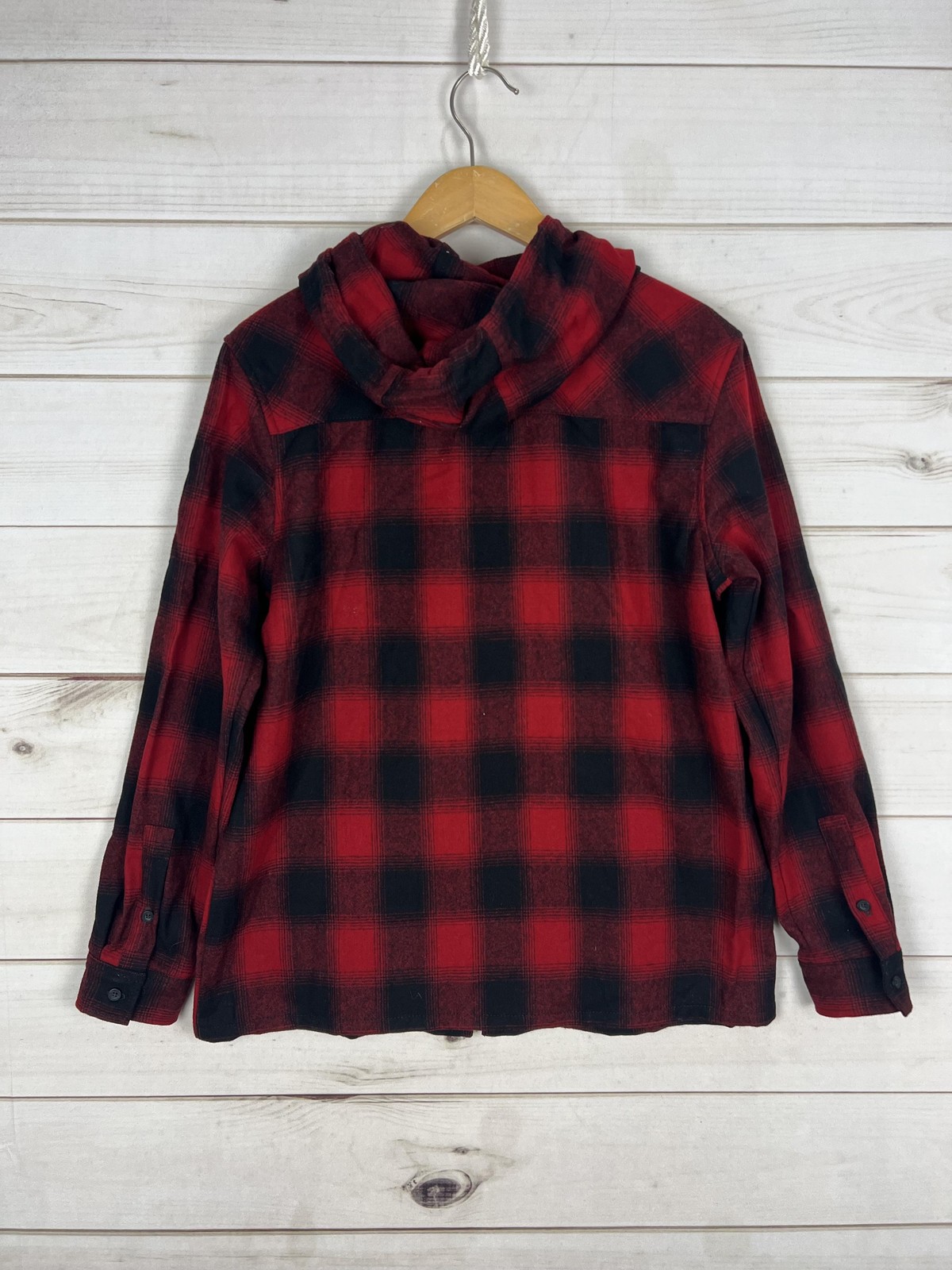 Pendleton Jacket Womens Medium Red Black Buffalo … - image 2