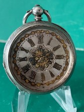 Серебро SILVER OPEN FACE POCKET WATCH