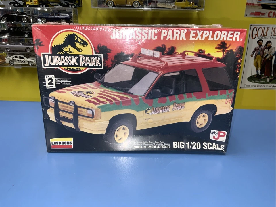 LINDBERG JURASSIC PARK EXPLORER 1:20 BIG SCALE #72516 FACTORY SEALED NEW - Image 2 of 4
