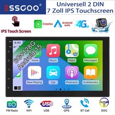 Apple Carplay Android 15 6G+128GB 2 DIN autoradio GPS WIFI RDS + fotocamera Bluetooth
