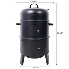 Charcoal Smoker Grill Wood Smoker Grills Outdoor Cooking Portable BBQ Grill