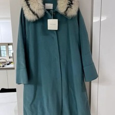 Balenciaga Wool Coat with Detachable Fur New with Tag Official