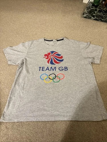 Team GB Olympic Tee Shirt Size L Grey