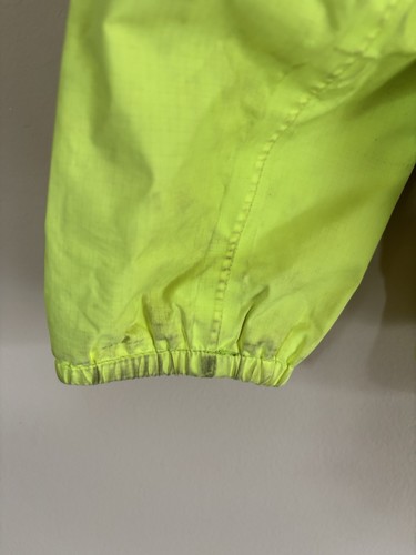 The North Face Boys Hyvent Rain Hooded Jacket XS Neon Green Size 6 CS/TP Stained - Picture 14 of 17
