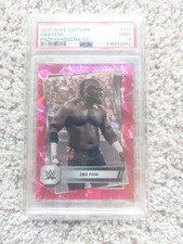 Oba Femi 2025 Topps WWE Chrome Padparadscha 1/1 PSA 9