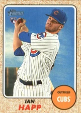 2017 Topps Heritage Baseball Card #660A Ian Happ RC