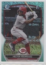 2023 Bowman Chrome Prospects Aqua Shimmer Refractor 4/125 Hector Rodriguez 7c7
