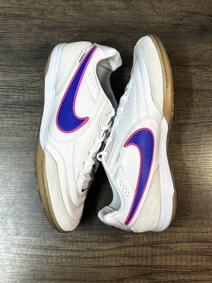 Nike Men\'s Tiempo Streetgato Indoor Court Soccer Shoes White Racer Blue Sizes Nike Tiempo Streetgato Indoor Soccer Shoes (White/Racer Blue  main image 2