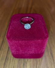 Natural 2.01 carat diamond 18 ct gold ring (s...