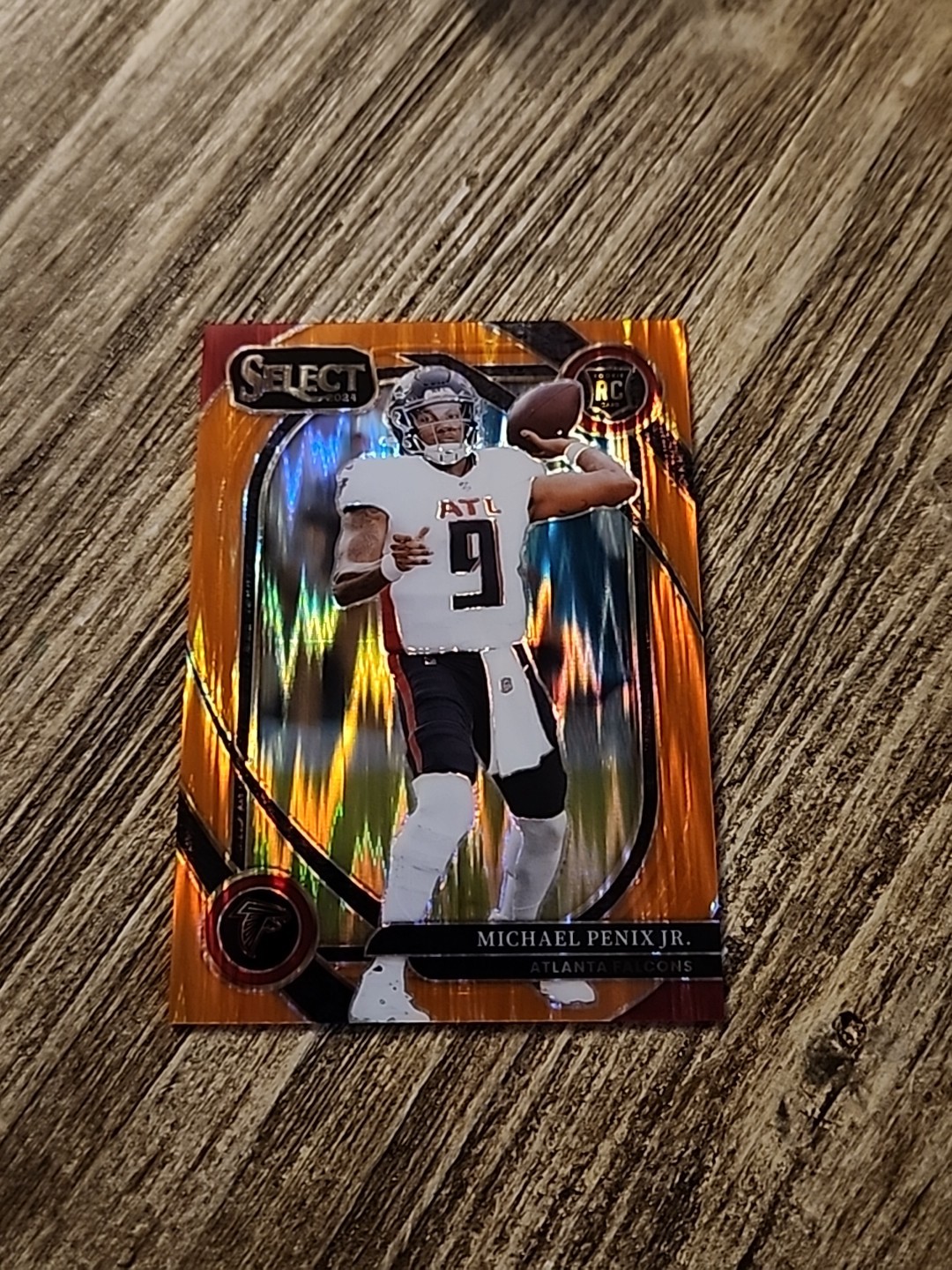 2024 Panini Select - Club Level Michael Penix Jr. #235 Orange Prizm Shock /399