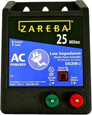 Zareba EAC25M-Z Low Impedance AC Electric Fence Charger 25 Mile 1 Joule 115V