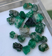 Natural Green Rough Emerald raw lot from swat mine pakistan 66.20 carats