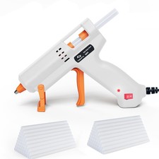 Tilswall Hot Glue Gun Kit 50W Fast Preheating Mini Melt Gun with 75pcs Glue 0.20 per stick