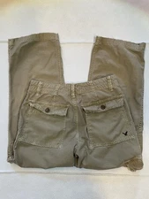 Vintage American Eagle Cargo Pants Men’s Size 32x30 Baggy Brown Military Beige