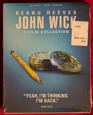 John Wick 3-Film Collection (Blu-ray, DVD, 2020) New Sealed, Digital Expired 