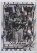 2021 Bowman Draft Chrome Black & White RayWave Refractor Robert Hassell III 0w7