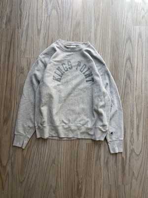 VTG Champion Reverse Weave Sweatshirt Men Large Crew Kings Point New York Marine