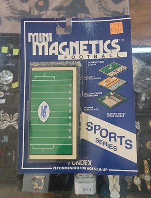 Mini Magnetics Football Fundex #4220 Travel Football Game Sports Car School  