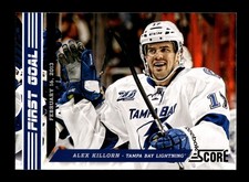 600. 2013-14 score . #FG-9 Alex Killorn . First Goal panini . PWE . (B)