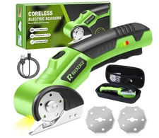 Electric Cordless Scissors 4V Rotary Cutter for Cardboard Fabric Plastic LEDsafe