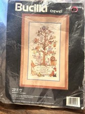 Bucilla Tree of Life Crewel Embroidery Kit 40497 Linda Gillum 10 x 18 Animals